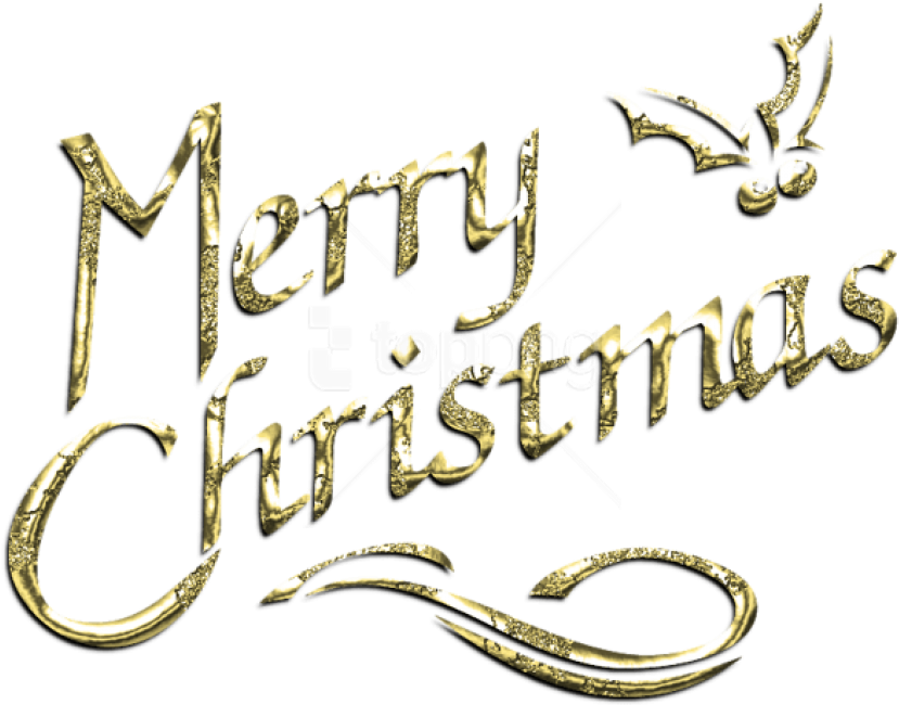 Free Png Merry Christmas Decorative Text Label Png - Merry Christmas Transparent Background Png (850x675), Png Download