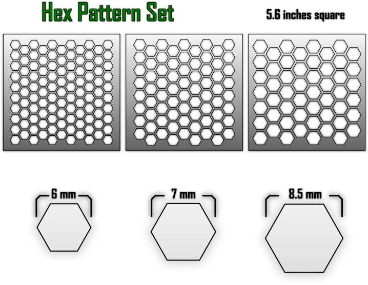 Hex Pattern Airbrush Stencils - National Winnie The Pooh Day 2019 (765x765), Png Download