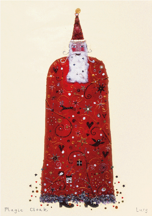 Magic Cloak Christmas Card - Patchwork (700x700), Png Download
