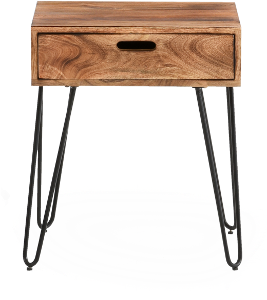 Image For Brown Wood End Table From Brault & Martineau - Sofa Tables (519x804), Png Download