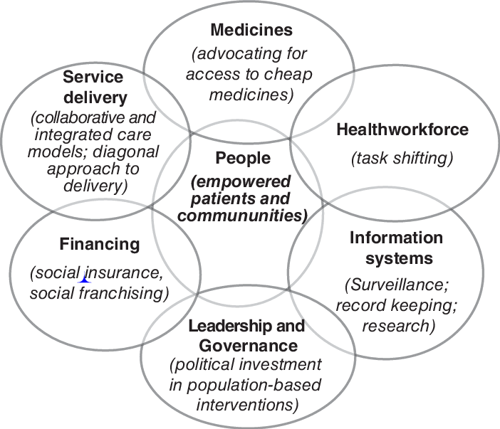 The Who Health Systems Building Blocks - Health System Strengthening Strategy (702x603), Png Download