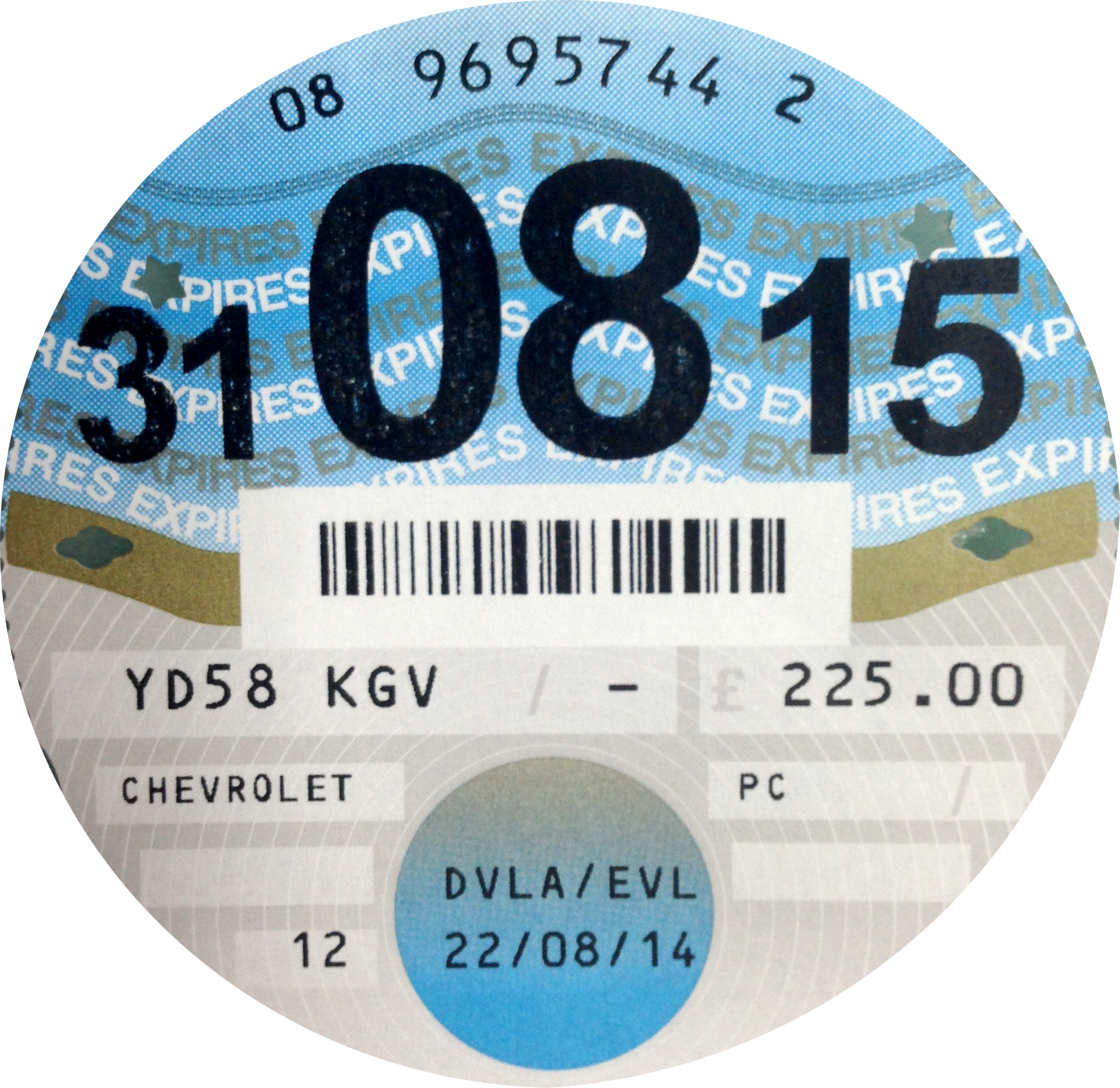 No More Tax Discs From October - Tax Disc 2011 (2034x1975), Png Download