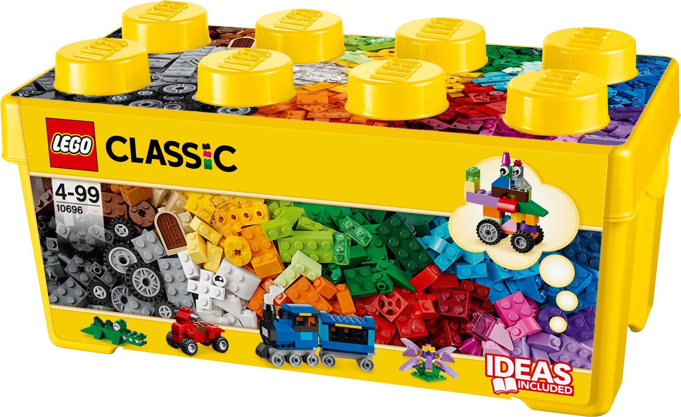 Lego Classic 10696 Medium Creative Brick Box - Lego 10696 Medium Creative Brick Box (2400x1799), Png Download