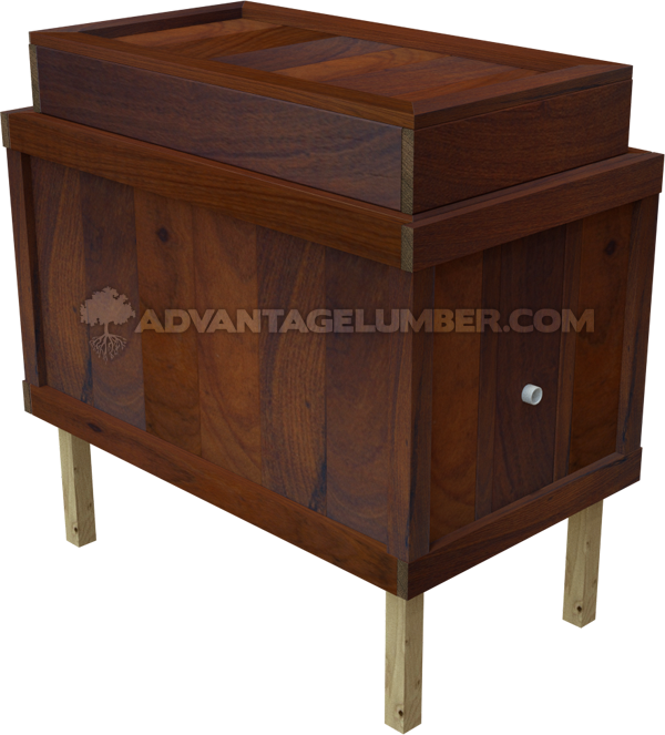 Measure The Top Of Your Frame, And Cut Your Wood To - End Table (600x663), Png Download