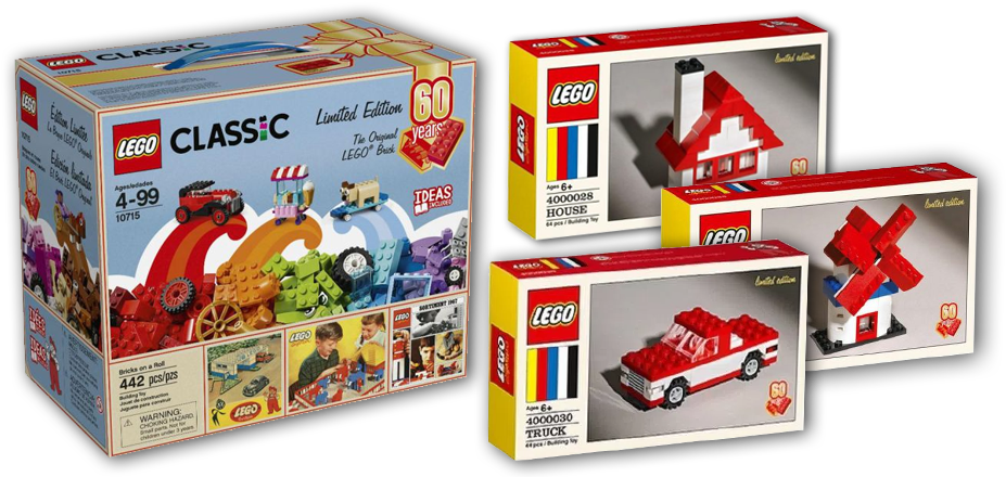 Retro Lego - Lego Classic Bricks On A Roll (940x441), Png Download