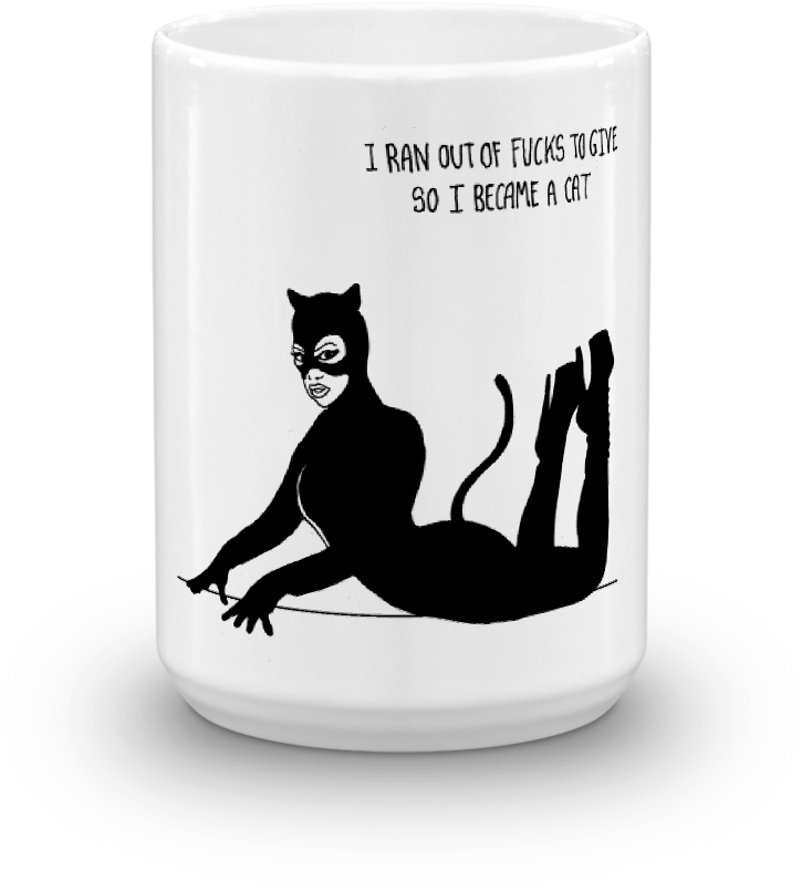 Image Of 11oz Coffee Mug - Tuta Catwoman (1000x1000), Png Download