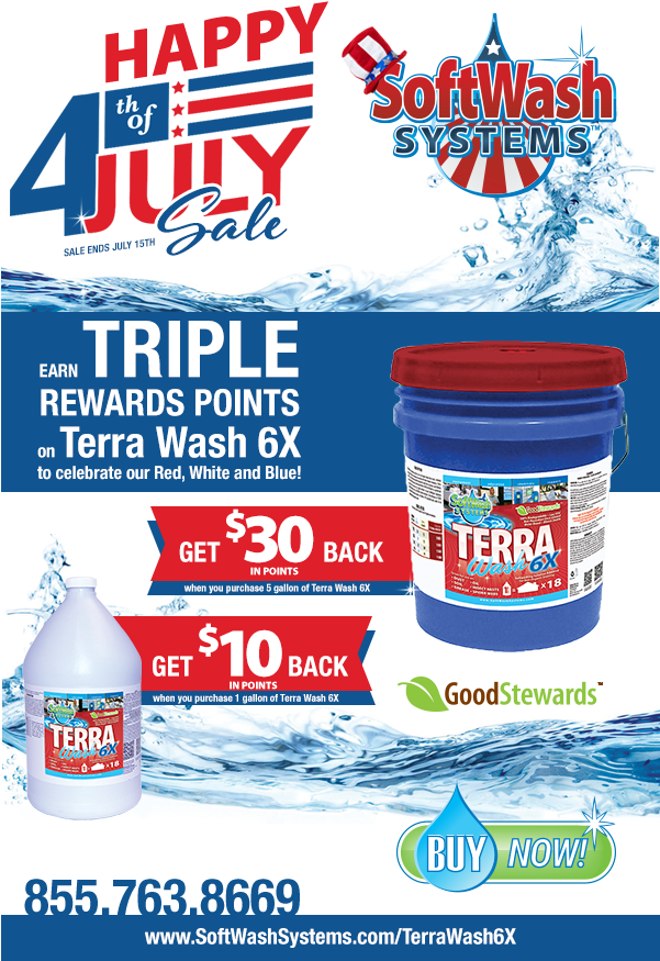 Softwash Systems 4th Of July Sale - Graphic Design (600x882), Png Download