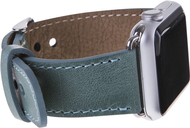 Leather Apple Watch Strap, Sea Green - Strap (888x1080), Png Download