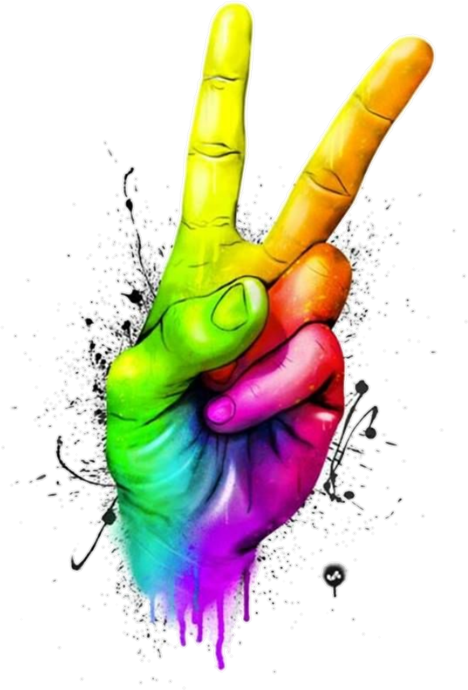 #ftehandsigns #handsigns #hand #signs #peace - Peace Hand Sign (1024x1528), Png Download