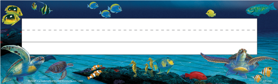 Tcr4369 Undersea Treasures Name Plate From Wyland Image - Sailfish (900x900), Png Download