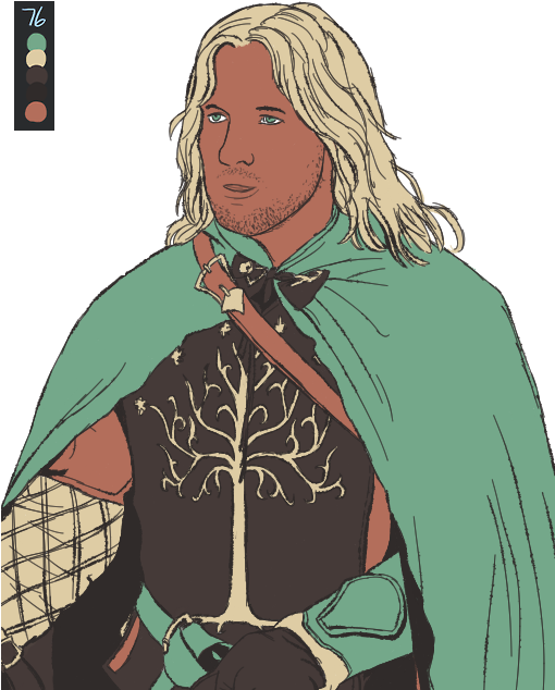David Wenham As Faramir Lord Of The Rings - Illustration (509x643), Png Download