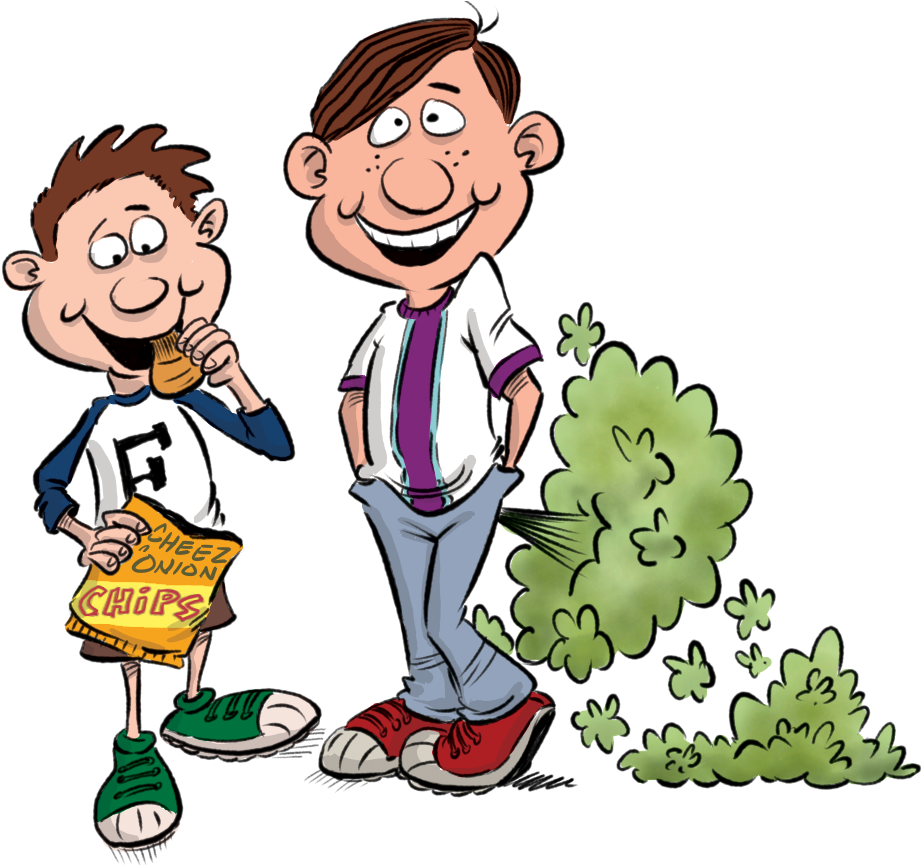 Willy And Peter Live Just Down Your Street - Boy Farts Class (954x864), Png Download