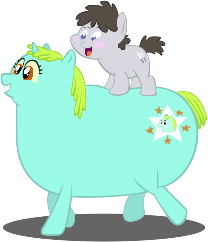 Large Ponies In A We Bare Bears Baer Stack Pose By - We Bare Bears Pony (719x1112), Png Download