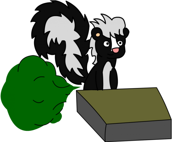 Skunk Clipart Fart - Skunk Fart Real Life (640x480), Png Download