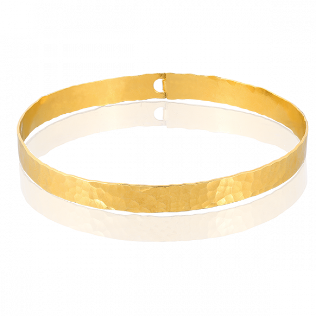 Gold-plated Silver Bangle - Bangle (650x650), Png Download