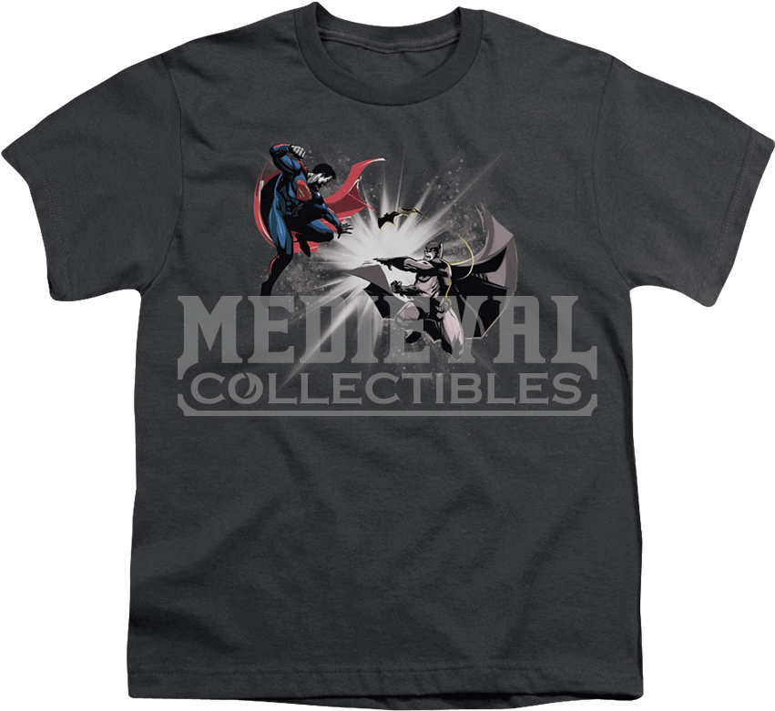 Batman V Superman Fight Burst Youth T Shirt - Twenty One Pilots Tee Shirts (850x850), Png Download