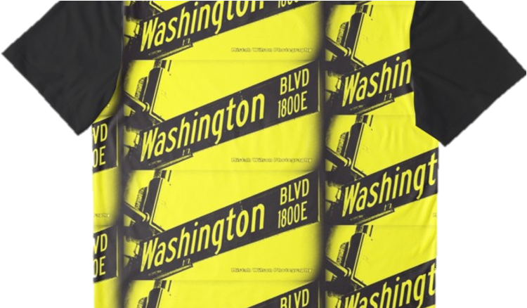 Washington Blvd Pasadena1 Ca Bumblebee Graphic T-shirt - Active Shirt (833x437), Png Download