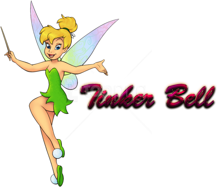 Free Png Download Tinker Bell Free Png Clipart Png - Dessin De La Fée Clochette En Couleur (850x652), Png Download