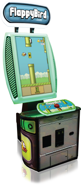 515 X 800 6 0 - Flappy Bird Arcade Machine (515x800), Png Download