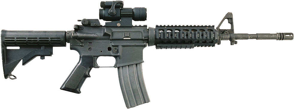 M4a1-flattop - Thumb - - M 4 Carbine (1032x432), Png Download
