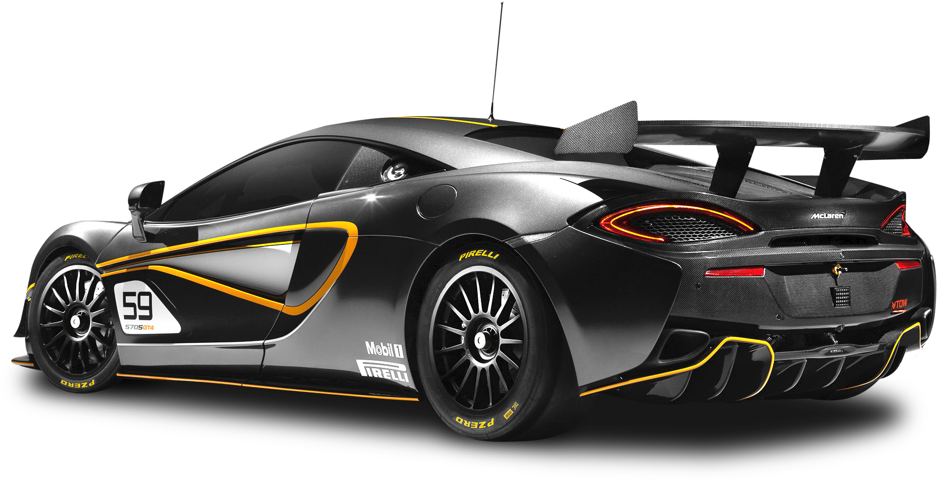 Mclaren 570s Gt4 Png (1976x1070), Png Download