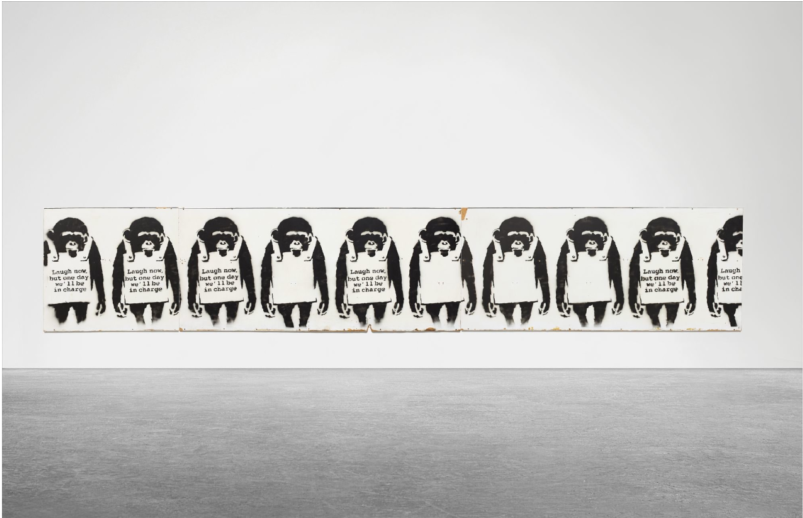 Banksy, Laugh Now - Banksy Laugh Now Train (1024x517), Png Download