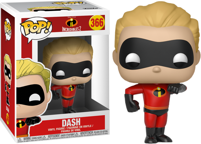 Disney/pixar The Incredibles 2 Dash Funko Pop Vinyl - Dash Funko (695x499), Png Download