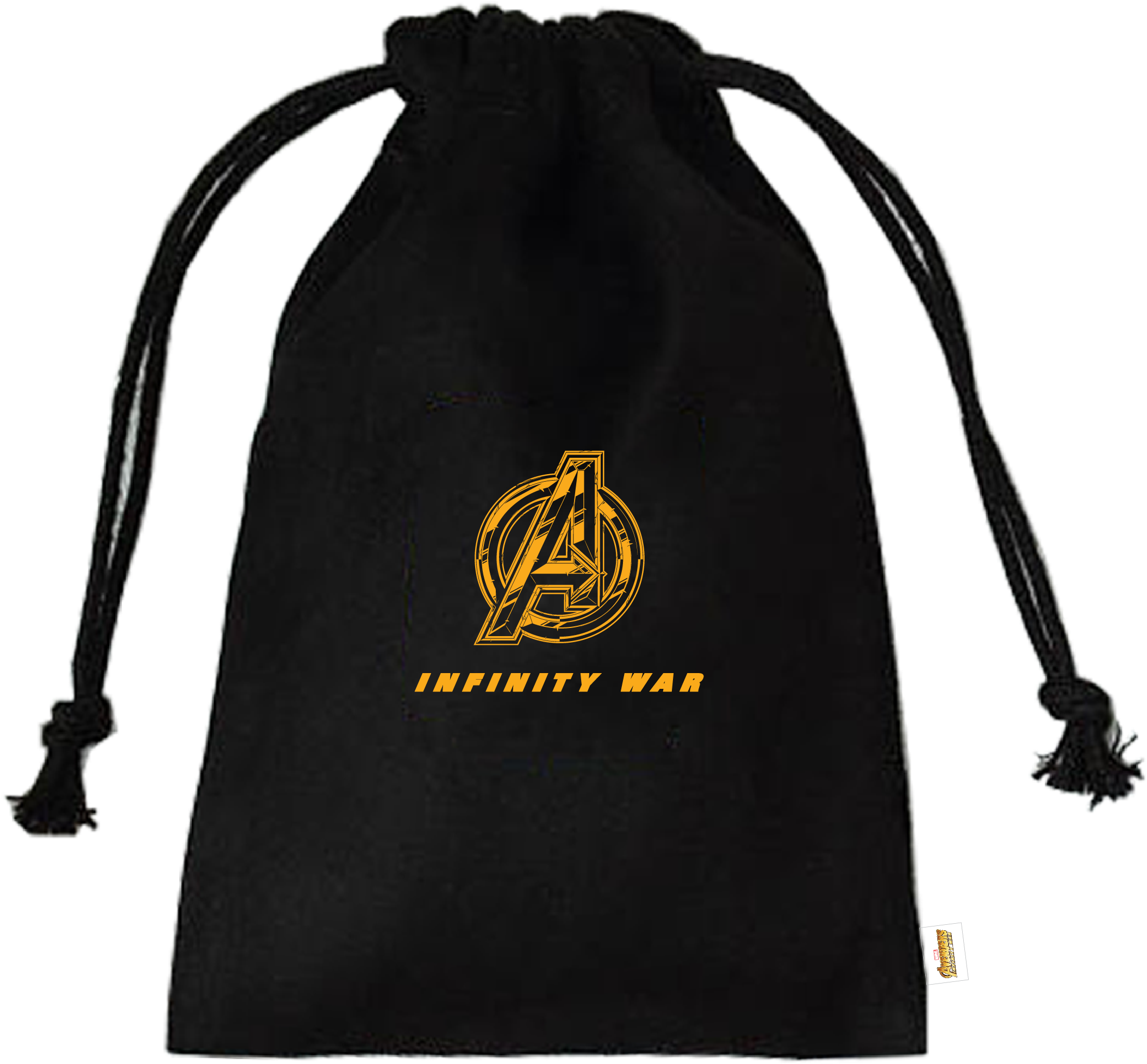 Material - Polyester - Drawstring Bag Marvel (2225x2225), Png Download