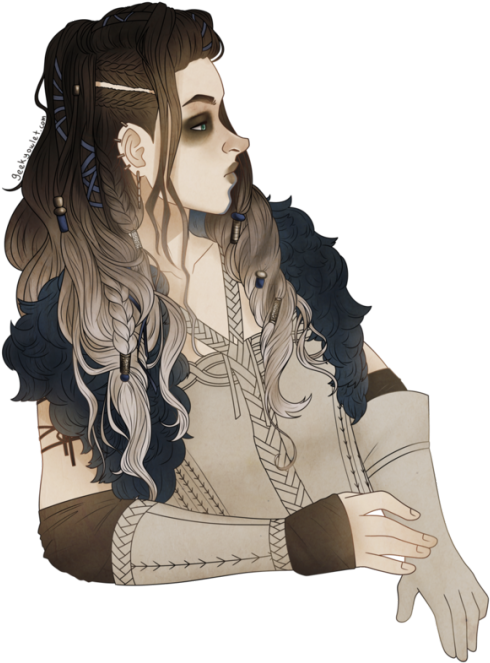 Geeky Does Art [id - Girl (540x699), Png Download