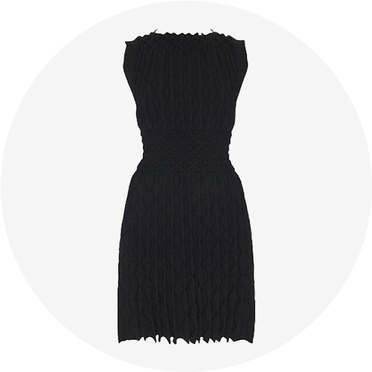 Azzedine Alaïa Laser-cut Knitted Dress - Little Black Dress (640x640), Png Download