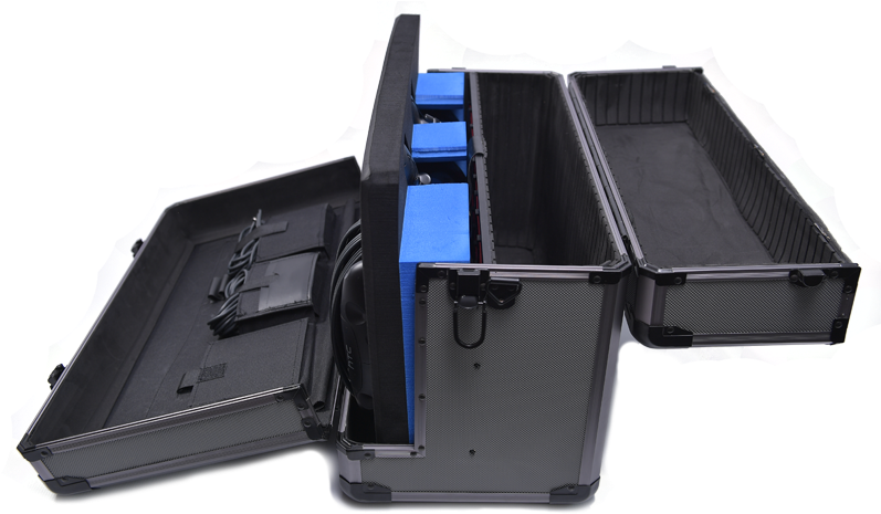 Htc Vive Laptop Transport Case With Trolley - Gun (800x476), Png Download