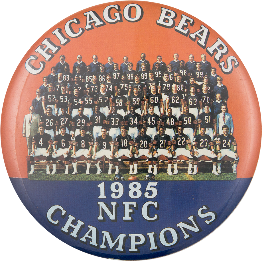 Chicago Bears 1985 Nfc Champions - 1985 Chicago Bears Team (1000x984), Png Download