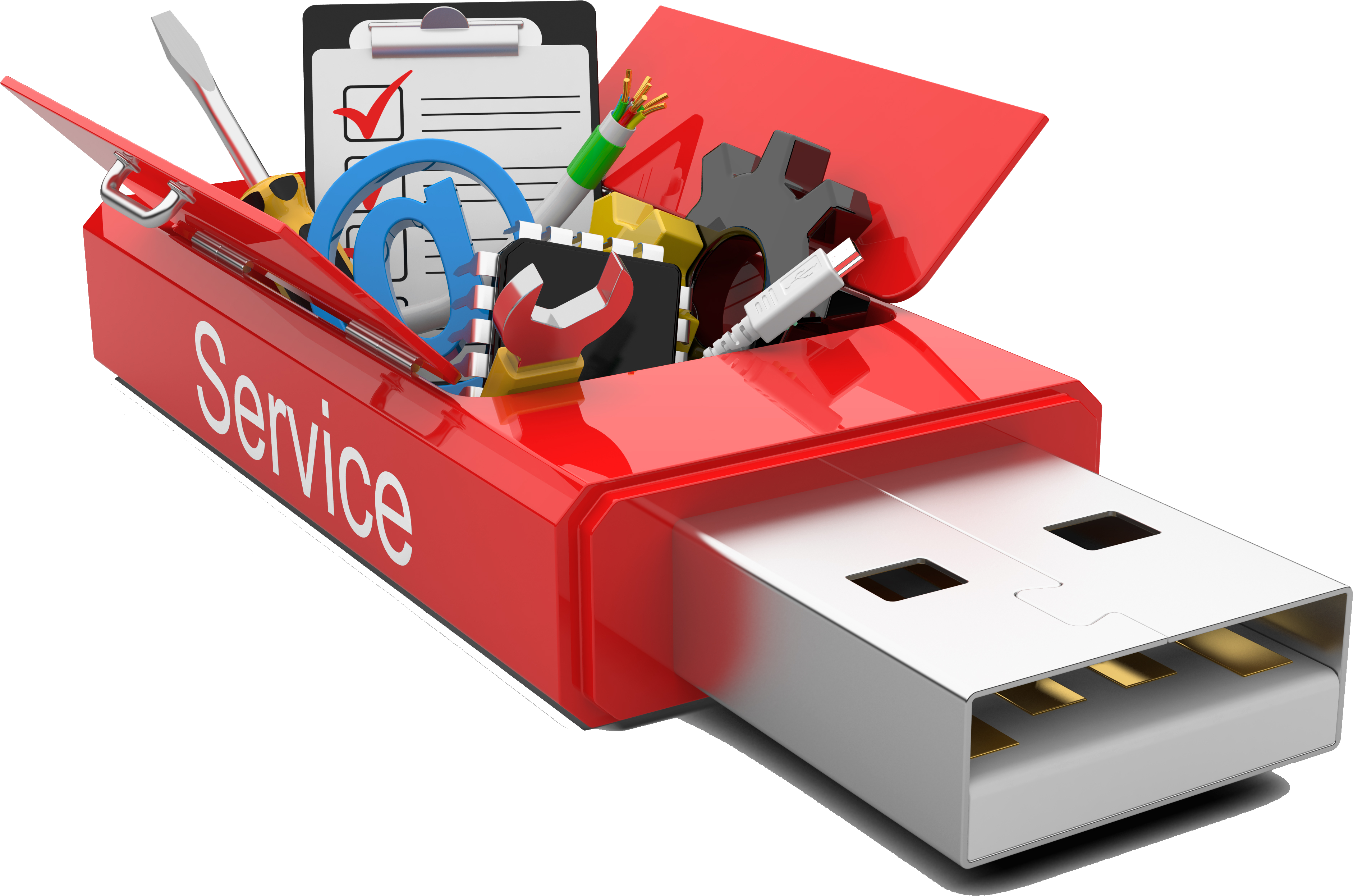 Hard Drive Repair And Upgrade - Malware Usb (3763x2514), Png Download