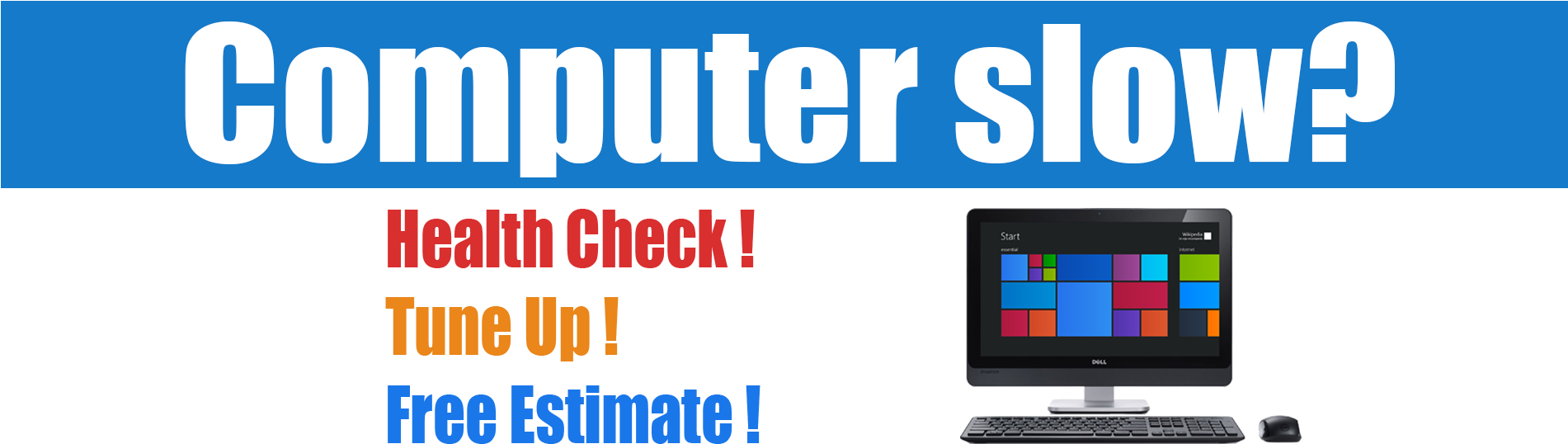 Computer Repair Centre, Tunbridge Wells - Personal Computer (1900x554), Png Download