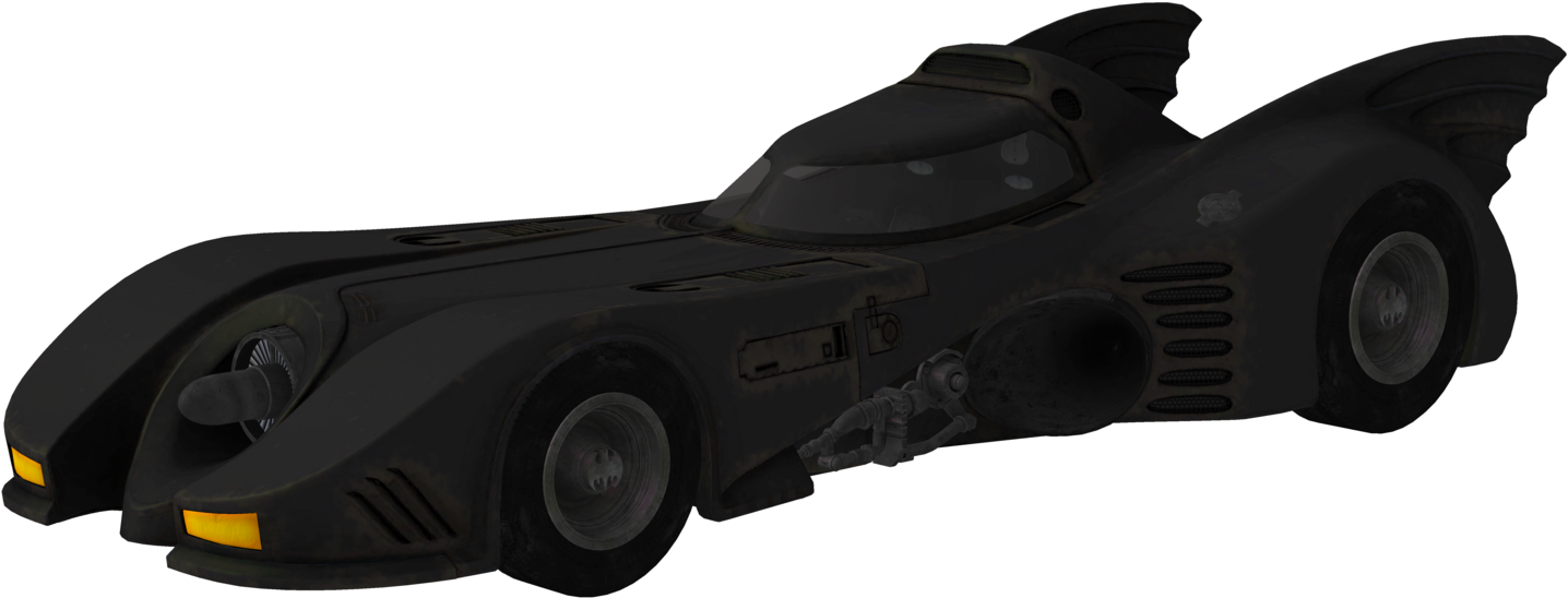 Batmobile Png - Batman 1989 Batmobile Png (1442x554), Png Download