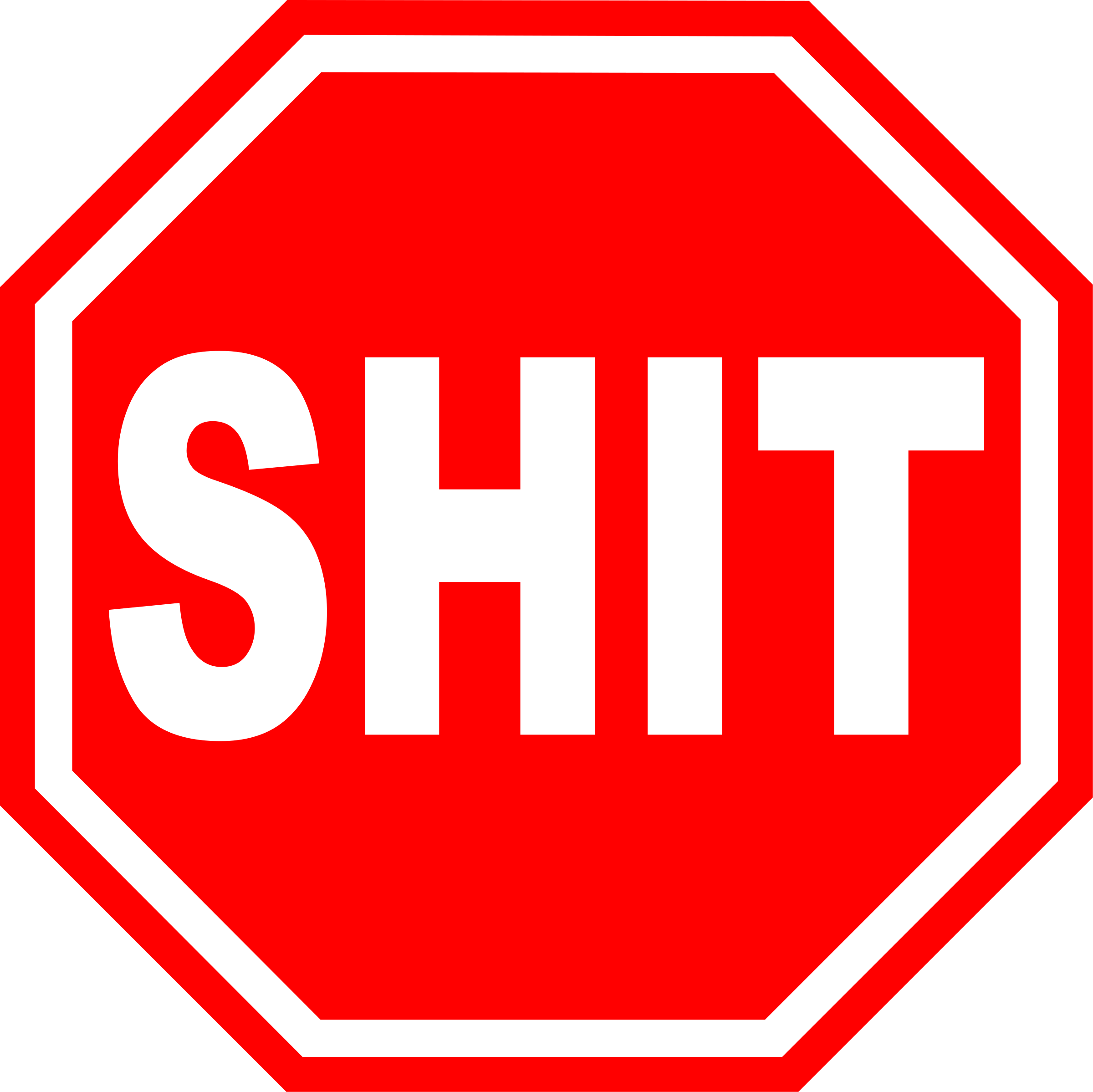 Big Image - Stop Sign Free Clip Art (2400x2398), Png Download
