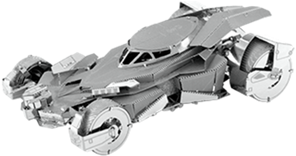 Metal Earth Batman Dawn Of Justice Batmobile 3d Miniature - 3d Metal Model Batman (600x600), Png Download