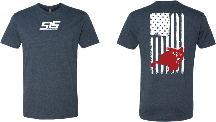 Men's 515 Racing W/ Flag T-shirt - Shirt (846x477), Png Download