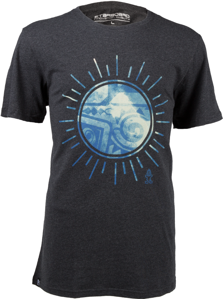 Mens Rising Sun Tee - Active Shirt (745x1000), Png Download