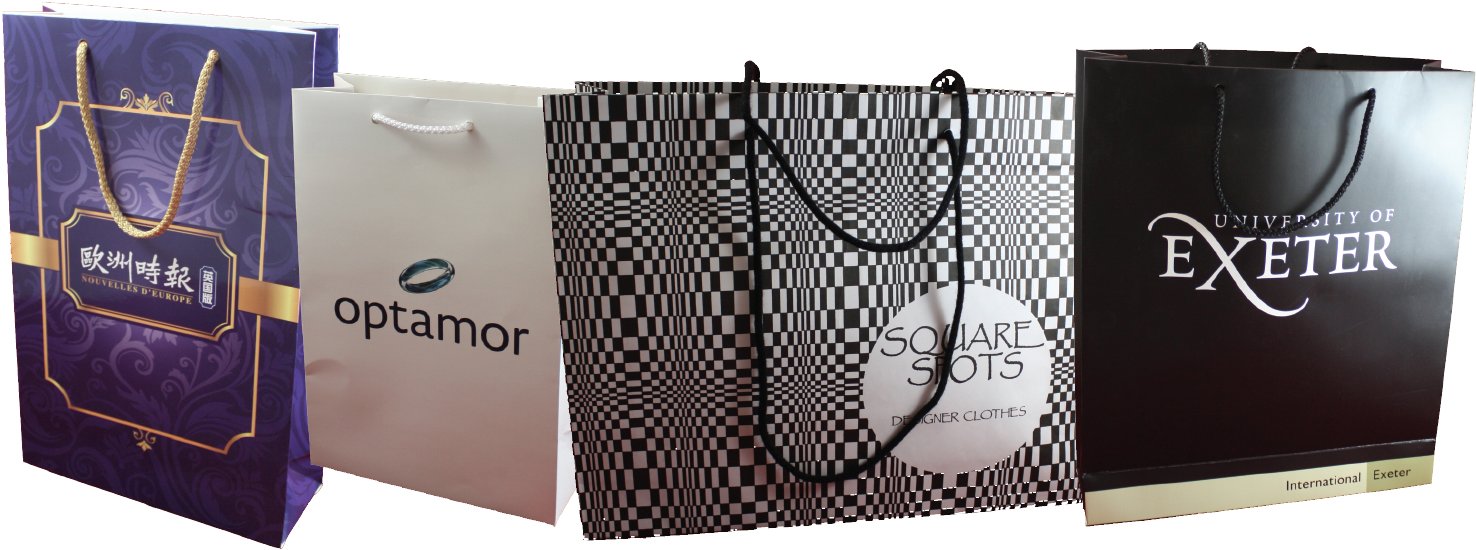 Paper Carrier Bags - Oakham School (1543x591), Png Download