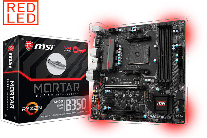 Eligible Models - Msi B350m Mortar Amd Socket (837x510), Png Download