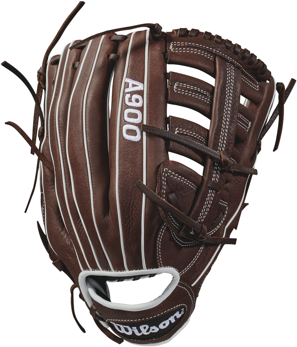 Wta09rb18125 A900 Dark Brown White Back - Wilson A900 12.5 (1280x1280), Png Download
