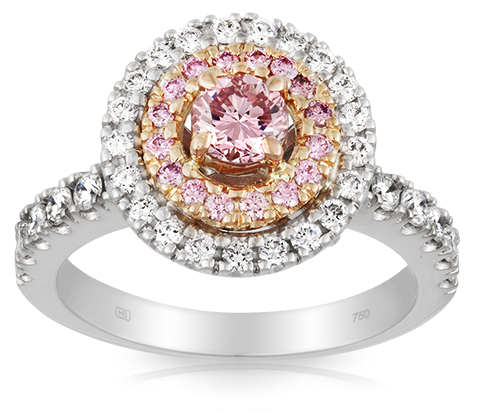 18ct White And Rose Gold Ring - Pre-engagement Ring (630x630), Png Download