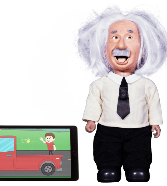 Professor Einstein Wifi Enabled Talking Robot Who Plays - Profesor Einstein Robot (547x607), Png Download