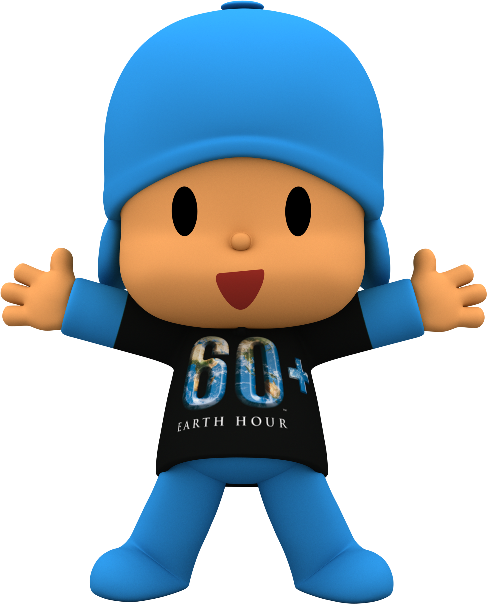 Pocoyo - Earth Hour (2500x2500), Png Download