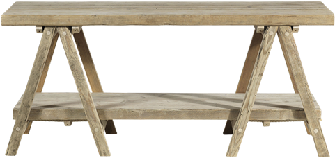 Trestle Table Transparent Png - Bench (844x610), Png Download