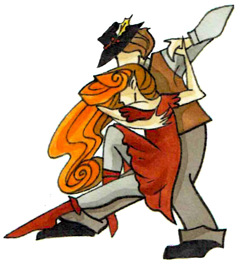 Drawn Dancers - Cartoon (792x876), Png Download