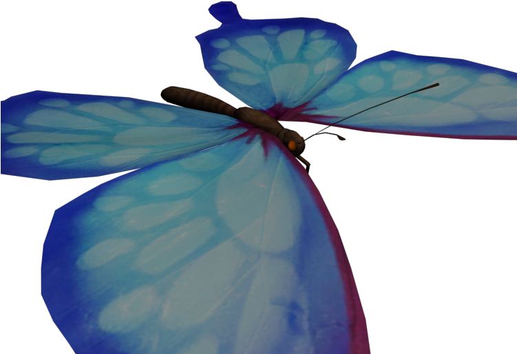 Butterfly (750x650), Png Download
