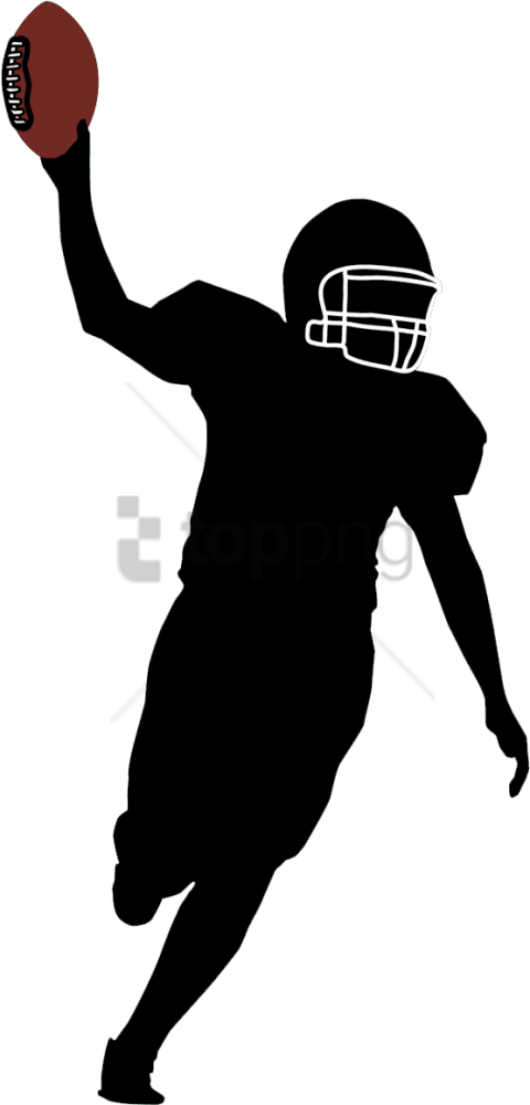 Free Png American Football Player Silhouette Png Image - American Football Silhouette Png (480x1000), Png Download