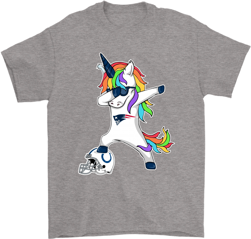 Football Dabbing Unicorn Steps On Helmet New England - Post Malone Tour Shirt (1024x1024), Png Download